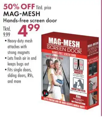 Boscov's Mag-mesh hands-free screen door offer