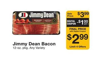 Fairway Store Market Jimmy dean bacon offer