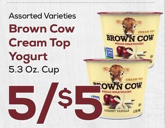 DeCicco & Sons Brown cow cream top yogurt offer