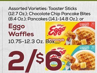 DeCicco & Sons Eggo waffles 10.75-12.3 oz. box offer