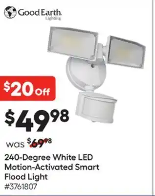 Lowe's 240-degree white led motion-activated smart flood light offer