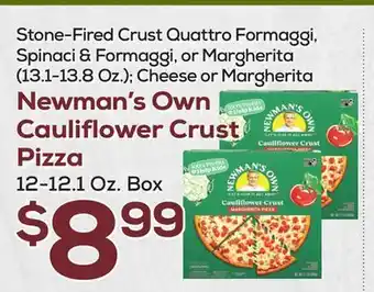 DeCicco & Sons Newman's own cauliflower crust pizza 12-12.1 oz box offer