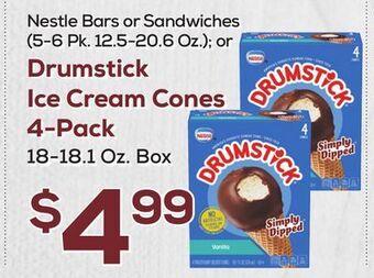 DeCicco & Sons Drumstick ice cream cones 4-pack 18-18.1 oz. box offer