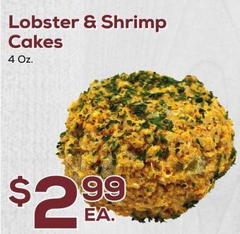 DeCicco & Sons Lobster & shrimp cakes offer