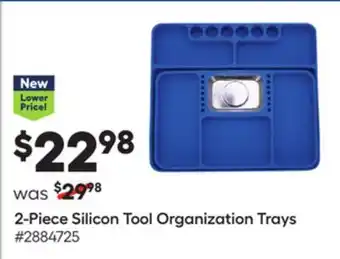 Lowe's 2-piece silicon tool organization trays offer