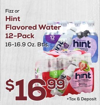 DeCicco & Sons Hint flavored water 12-pack offer