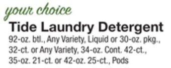 The Fresh Grocer Laundry detergent offer