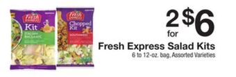 The Fresh Grocer Salad kits offer