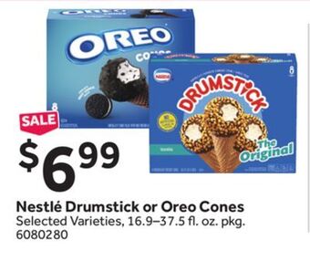 Stop&Shop Nestlé drumstick or oreo cones offer