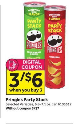 Stop&Shop Pringles party stack offer