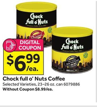 Stop&Shop Chock full o' nuts coffee offer