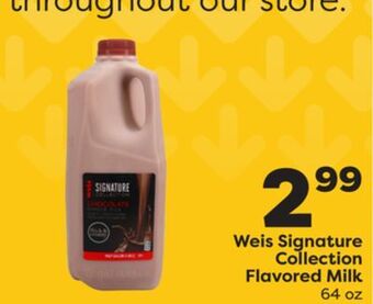 Weis Markets Weis signature collection flavored milk offer