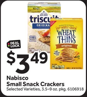 Stop&Shop Nabisco small snack crackers offer