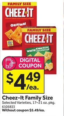Stop&Shop Cheez-it family size offer