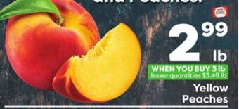 Weis Markets Yellow peaches offer