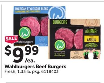 Stop&Shop Wahlburgers beef burgers offer