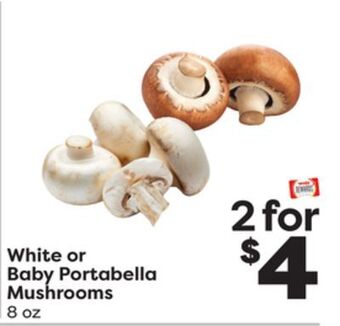 Weis Markets White or baby portabella mushrooms offer