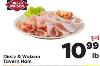Weis Markets Dietz & watson tavern ham offer