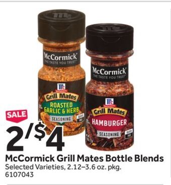 Stop&Shop Mccormick grill mates bottle blends offer