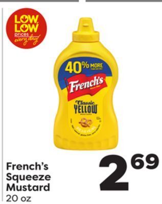 Weis Markets French's squeeze mustard offer