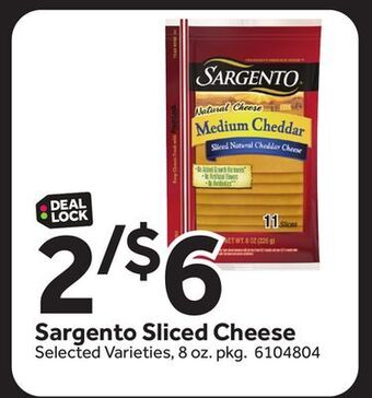 Stop&Shop Sargento sliced cheese offer