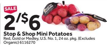 Stop&Shop Stop & shop mini potatoes offer