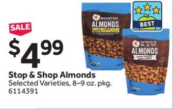 Stop&Shop Stop & shop almonds offer