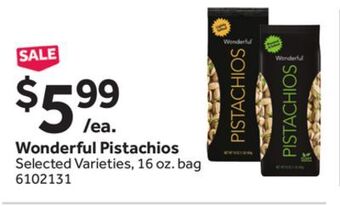Stop&Shop Wonderful pistachios offer