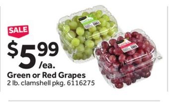 Stop&Shop Green or red grapes offer