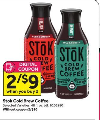 Stop&Shop Stok cold brew coffee offer