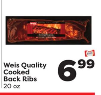 Weis Markets Weis quality cooked back ribs offer