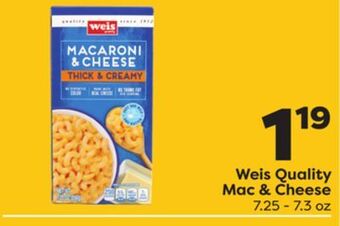 Weis Markets Weis quality mac & cheese offer