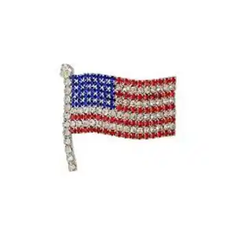 Kohl's Celebrate together™ silver tone crystal american flag pin offer