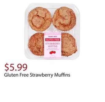 Trader Joe's Gluten free strawberry muffins offer