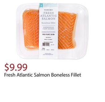 Trader Joe's Fresh atlantic salmon boneless fillet offer