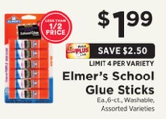 ShopRite School glue sticks offer