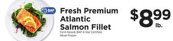 ShopRite Fresh premium atlantic salmon fillet offer
