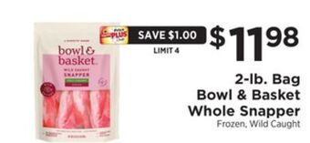 ShopRite 2-lb. bag whole snapper offer
