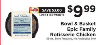 ShopRite Epic family rotisserie chicken offer