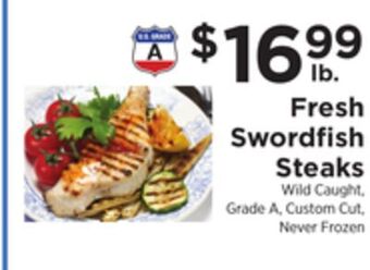 ShopRite Fresh swordfish steaks offer