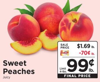 ShopRite Sweet peaches offer