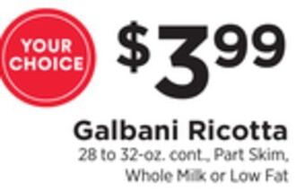 ShopRite Ricotta offer