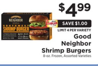 ShopRite Shrimp burgers offer