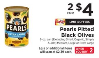 ShopRite Pitted black olives offer
