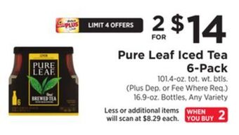 ShopRite Iced tea 6-pack offer