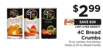 ShopRite Bread crumbs offer