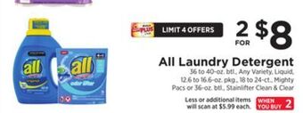 ShopRite Laundry detergent offer