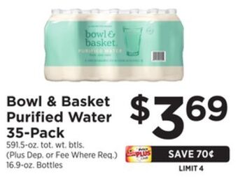 ShopRite Purified water 35-pack offer