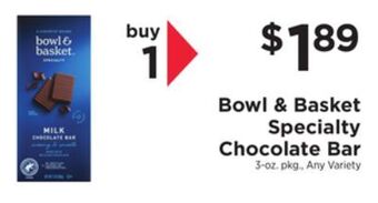 ShopRite Specialty chocolate bar offer