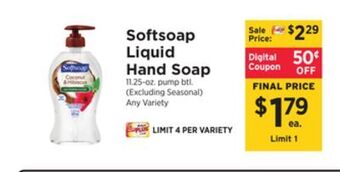 ShopRite Liquid hand soap offer